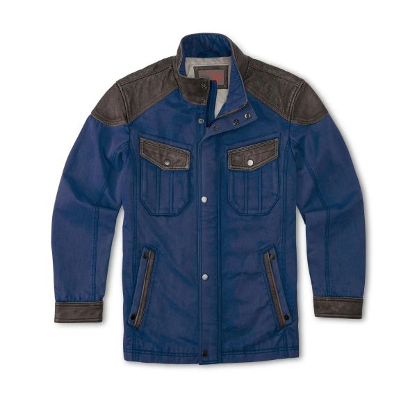 Daim Moto Buy One Get One Free Navy Leather Jacket