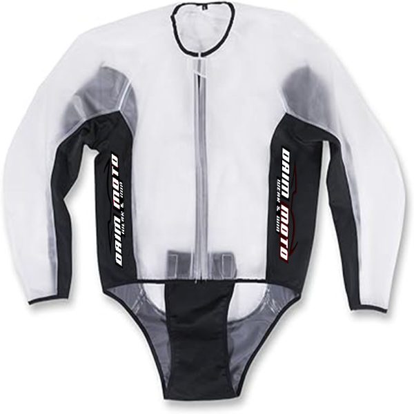 Daim Moto Racing Rain Jacket CLEAR/BLACK