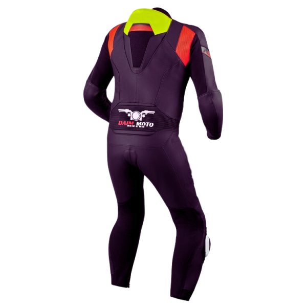 Daim Moto Leather race suit black-neon yellow - Image 2