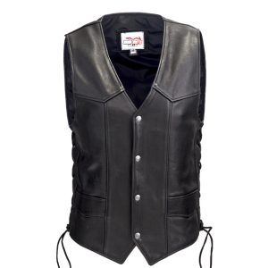 Daim Moto Motorbike VEST Leather Jacket