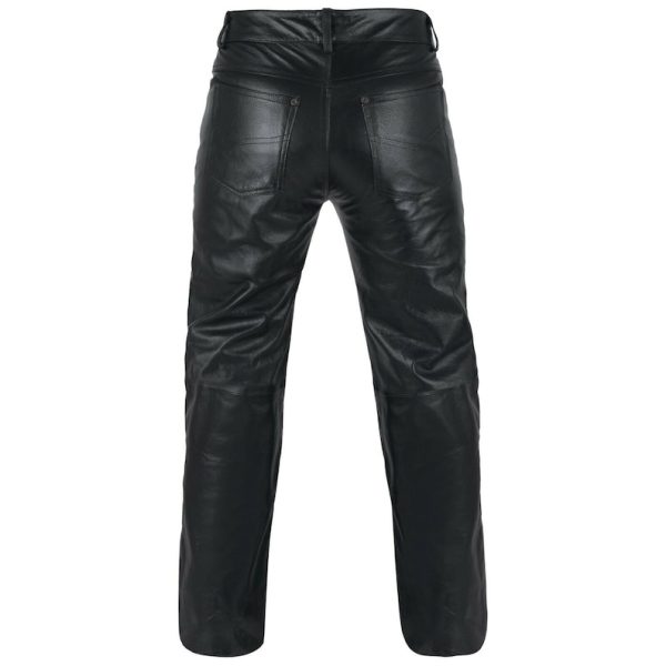 Men's 100% Genuine Cow Skin Full Grain Daim Moto Leather Pant - Image 2